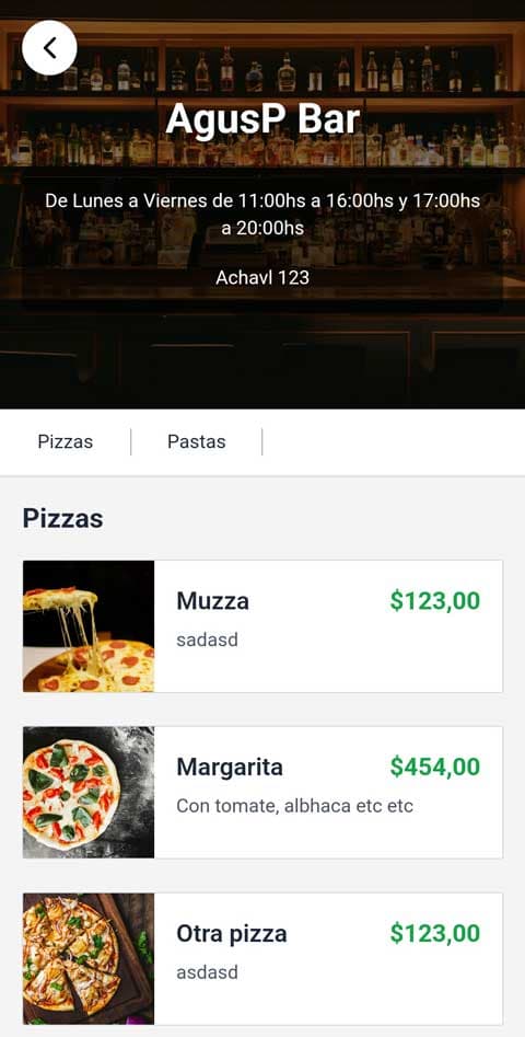 Menuxito App Preview